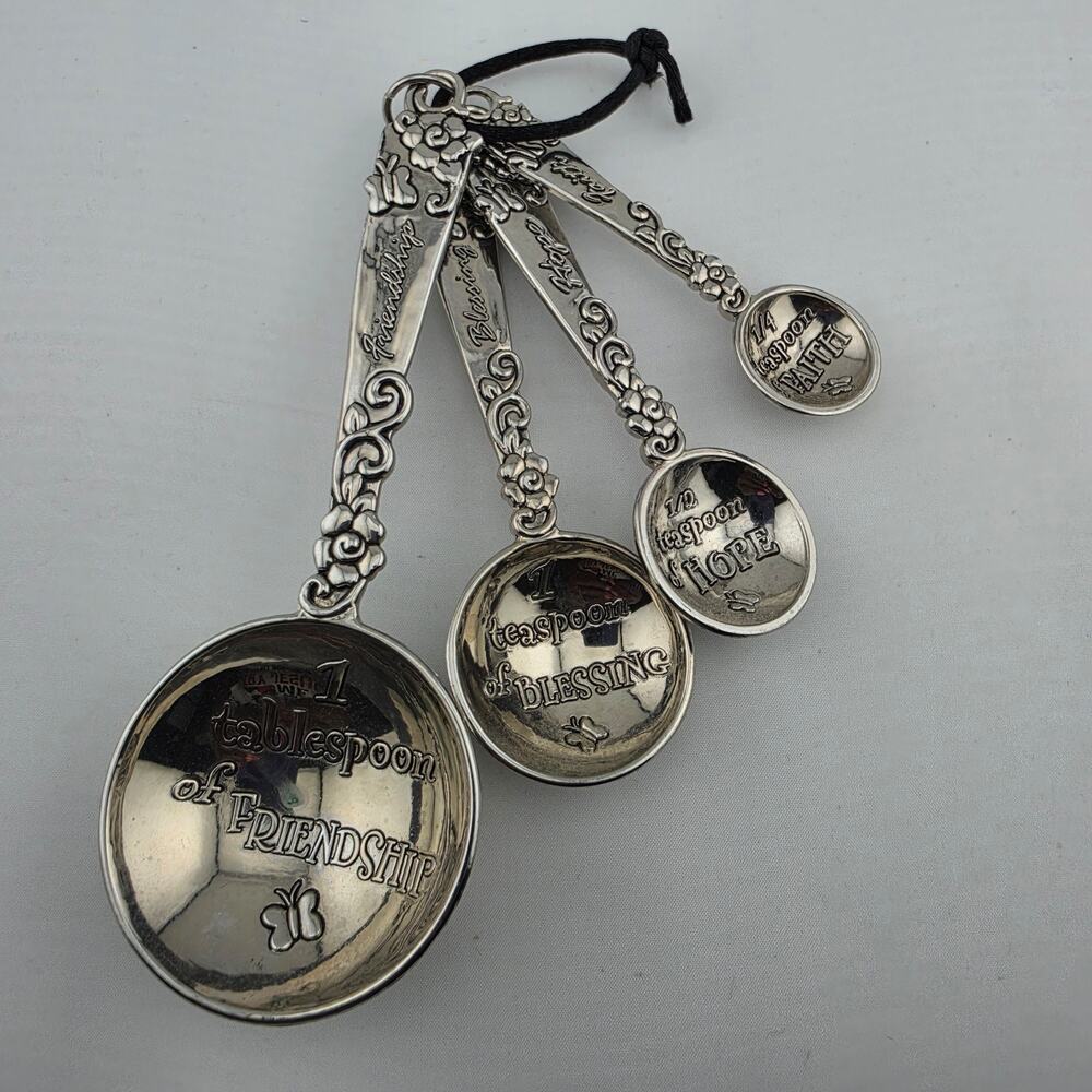 Ganz "Recipe for Friendship" Decorative Measuring Spoon Set - 4 Piece